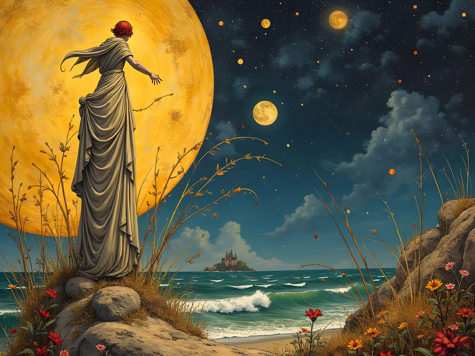 Surrealistically Detailed Maximalist Landscapes with Disfigu...