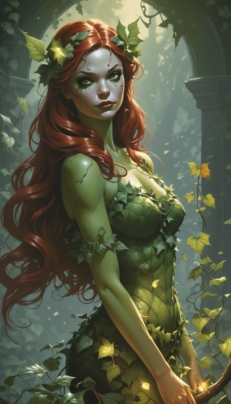 Poison Ivy Comic Book Art