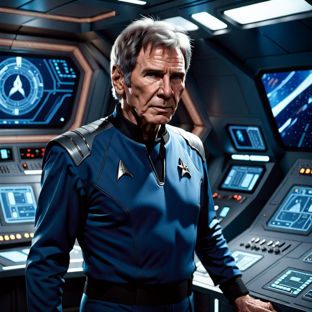 Harrison Ford as Vulcan in Starfleet, Matte Painting