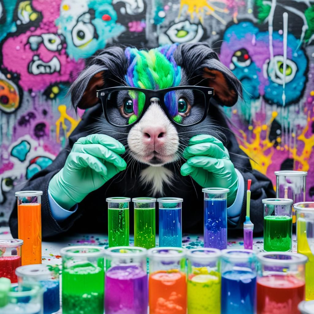 Mad Scientist's Lab: Graffiti Art Style