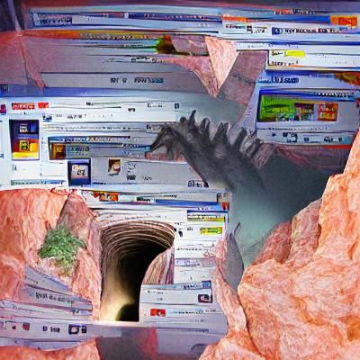 Internet Chasm Generated by AI
