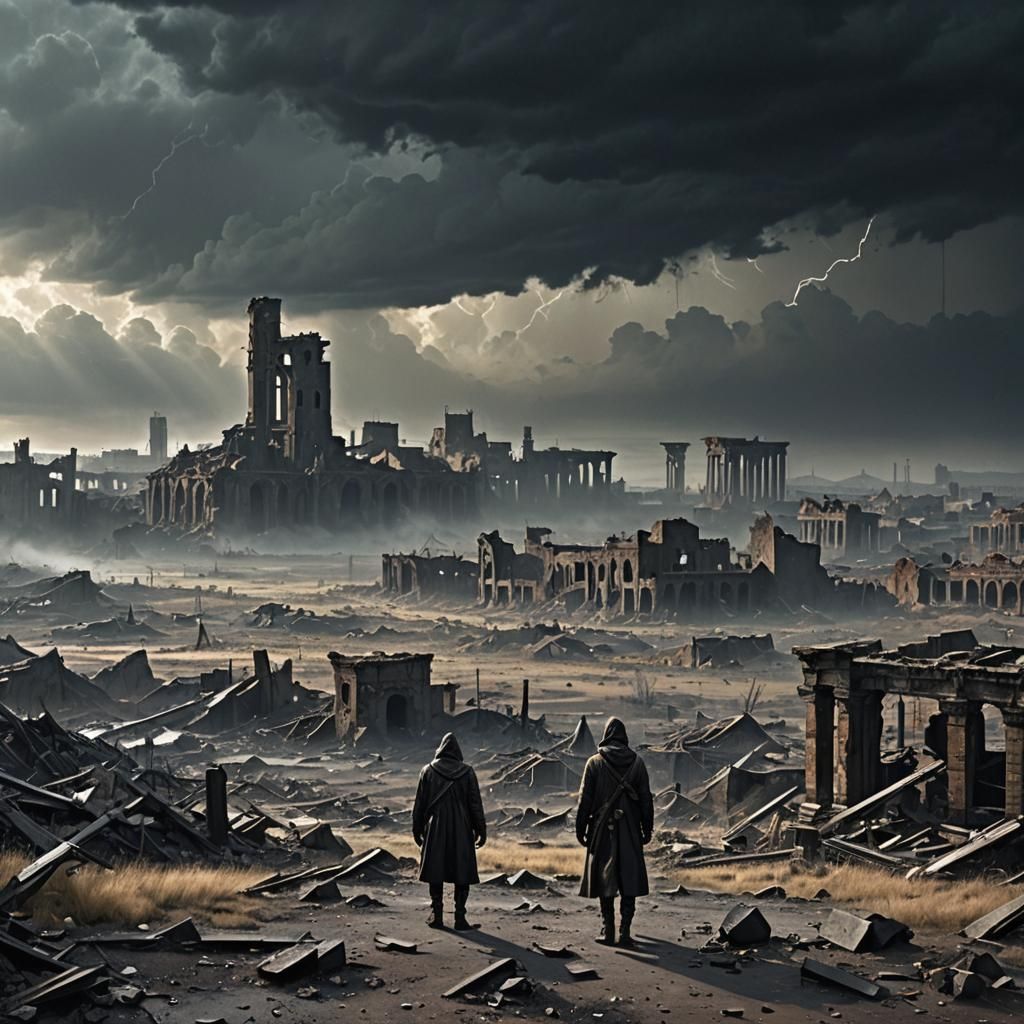 Post-Apocalyptic Wasteland: Haunting Surrealist Art