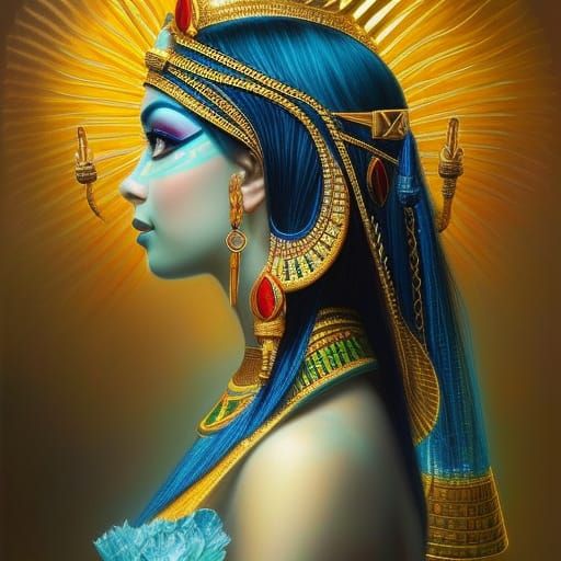 The lady of the Blue Nile