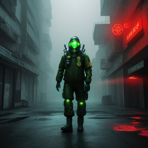 Dystopian Hazmat Dancer in Nuclear Goiânia