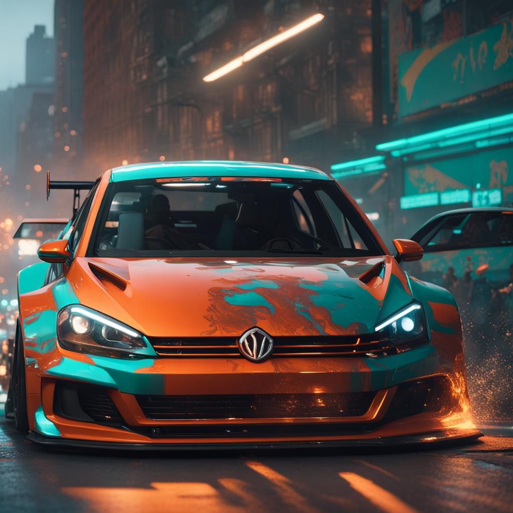 GTI Street Racer Concept Art in 8k Resolution