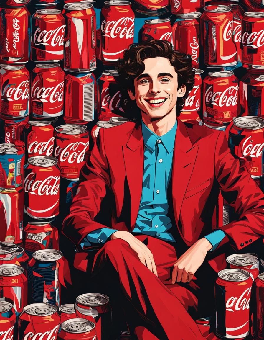 Pop Art Timothee Chalamet (Style of Andy Warhol)