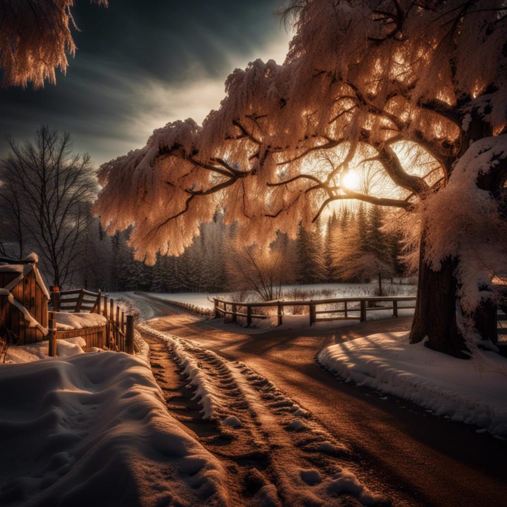 Hyperrealistic Winter Scenery in HDR