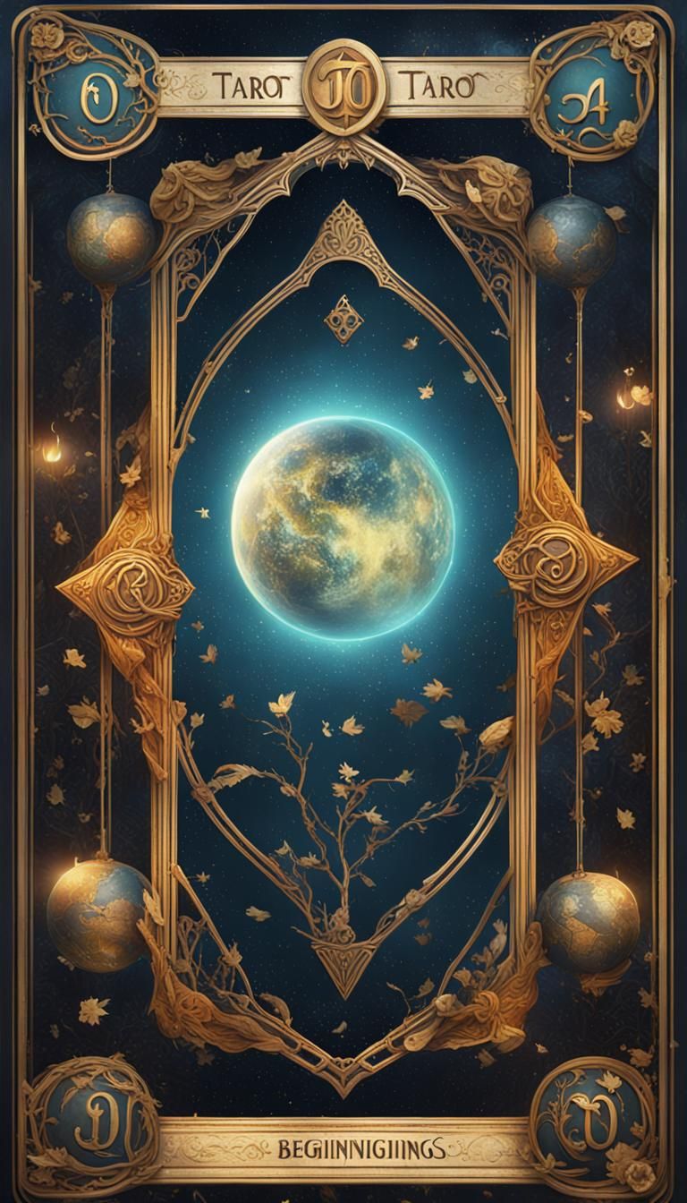 Vintage Tarot Card: New Beginnings and Innocence