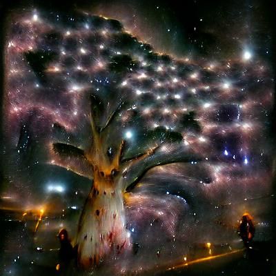 Giant Tree of Stars in Space