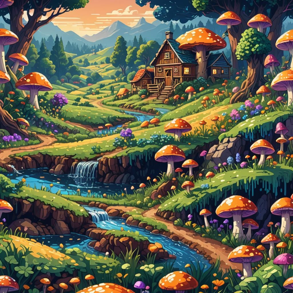 Marvellous Farm in Pixel Art Style