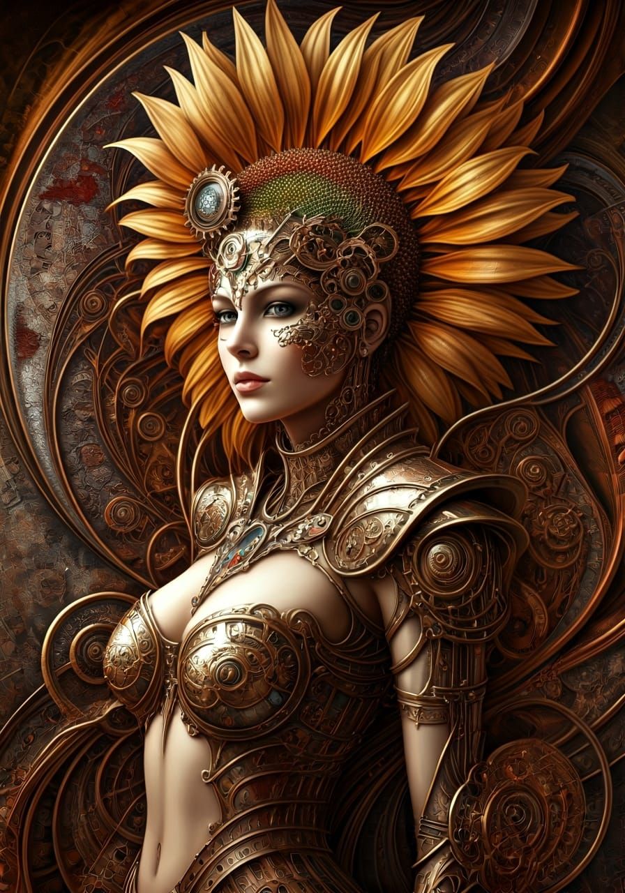 Steampunk Sunflower