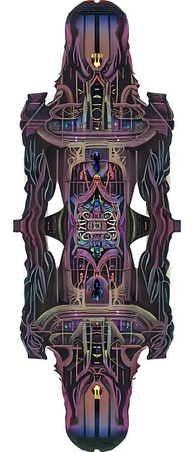 Mystical Sorcerer Statue on Floating Island