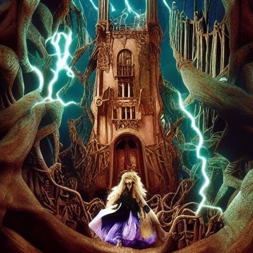 Dramatic Labyrinth Digital Matte Painting