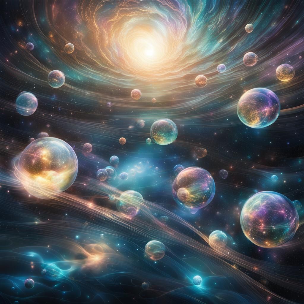Cosmic Orbs in Surrealist Dreamscape