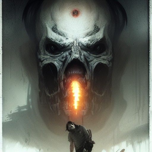 Last Man on Earth in Post-Apocalyptic World