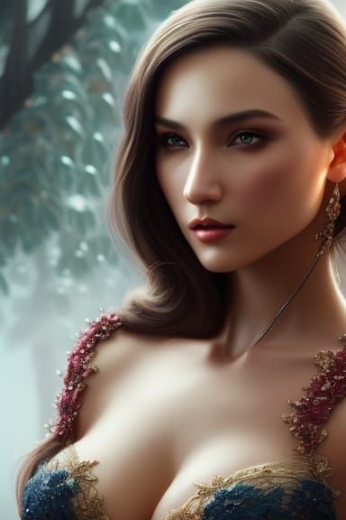 "The Elegant Allure of the Enchantress"