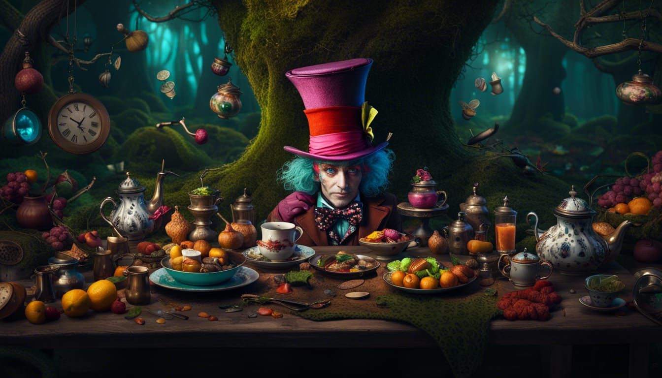 Mad Hatter's Tea Party in Enchanted Forest