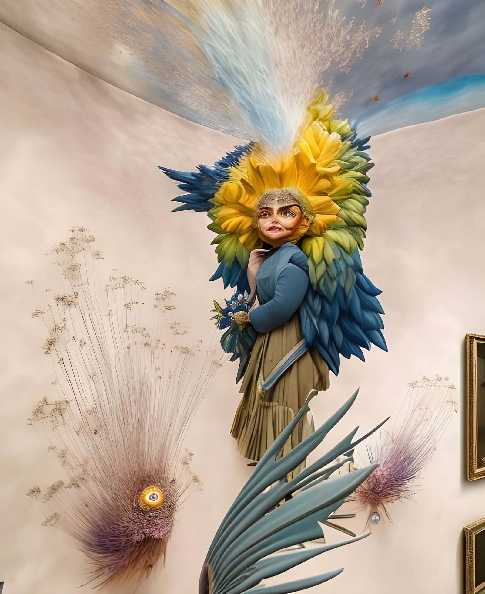 Magical Biological Forms in Dreamy Surreal Photo