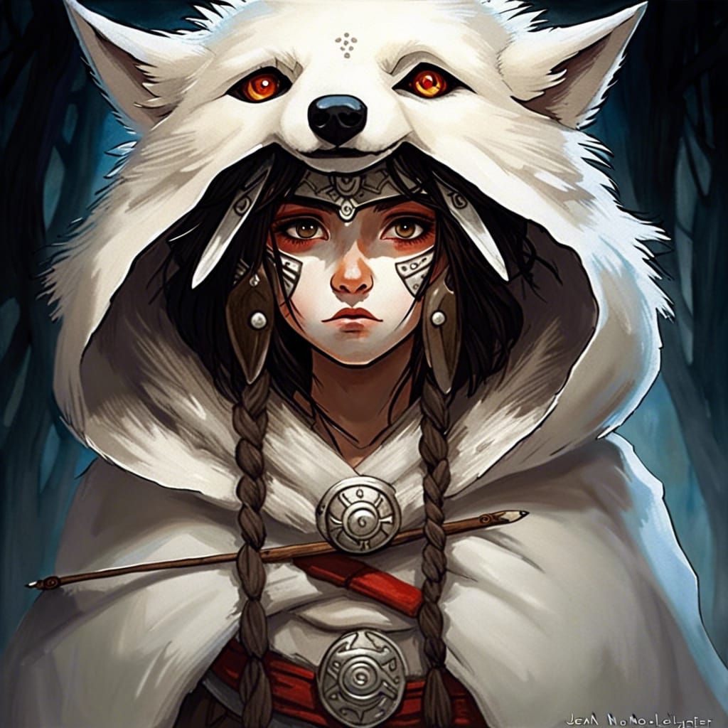 Princess Mononoke: Dark Fantasy Warrior Princess