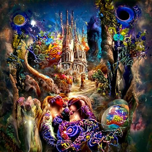 Galactic Moonscape in Gothic Hyperrealism