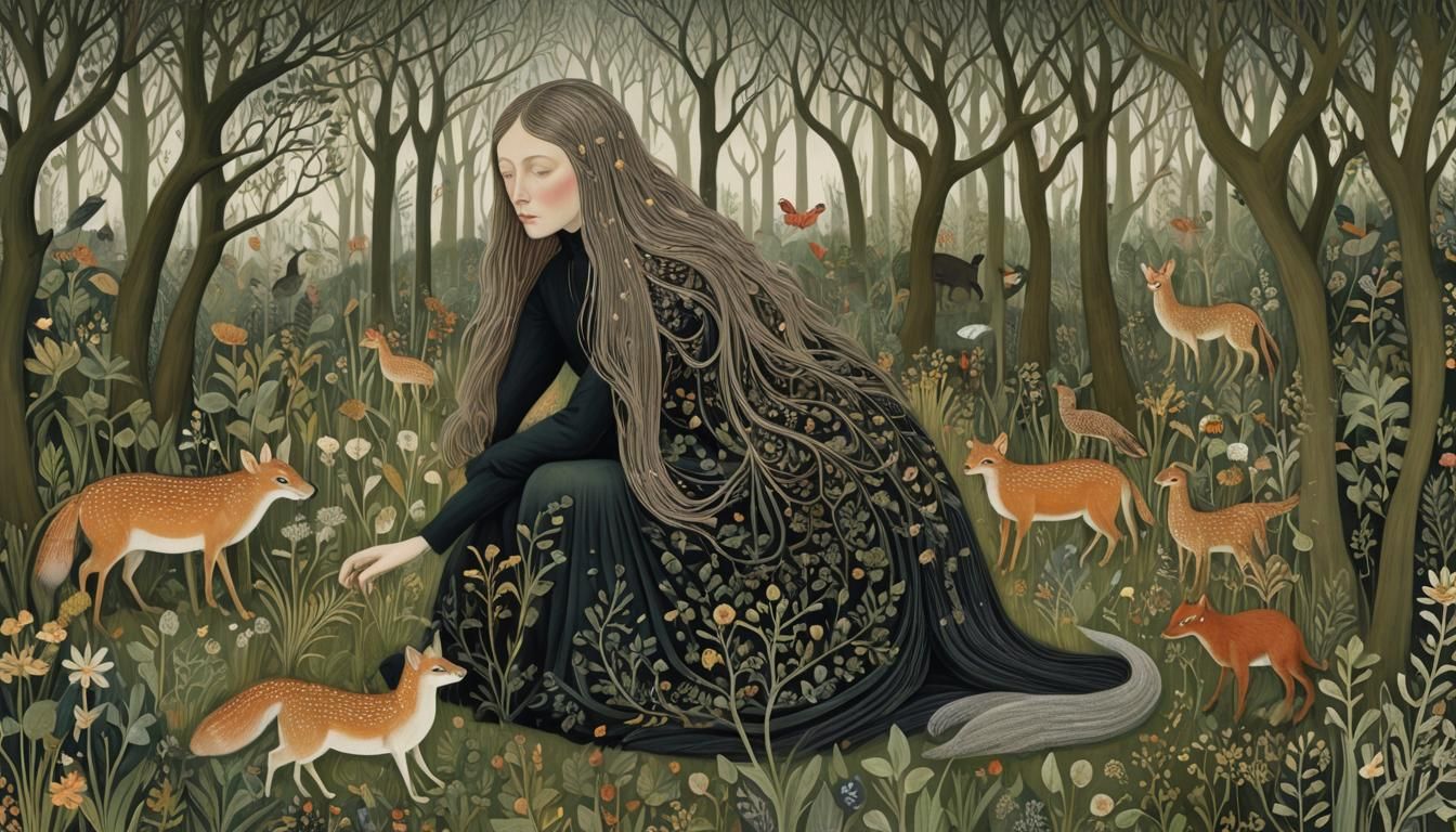 Mythical Creatures Collage in 8K Digital Art