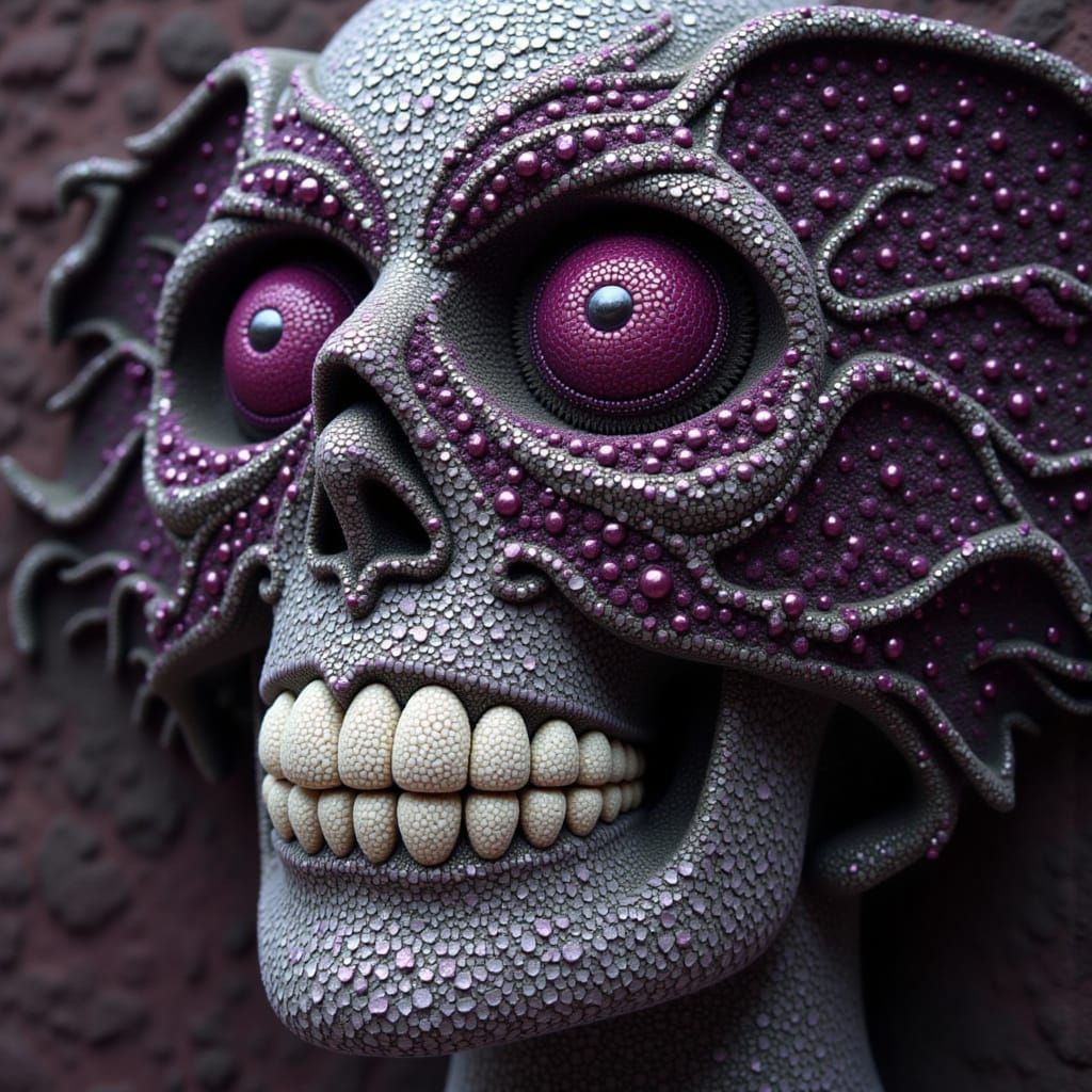 Floral Fragment Portrait in Digital Art Style