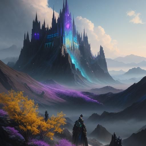 Fantastical Iridescent Concept Art in Deep Color