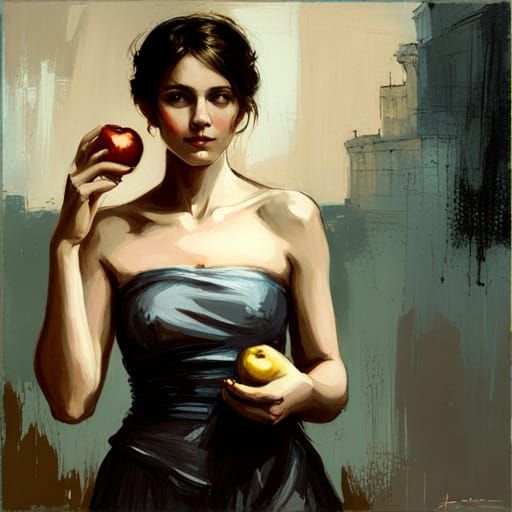 An apple. Testing SD 2.2 XL