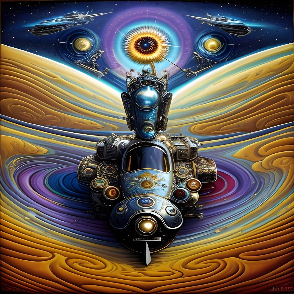 Surreal Psychedelic Concept Art in Vibrant Colors