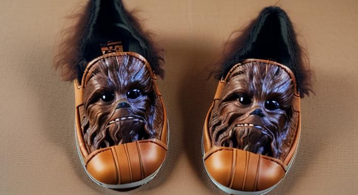 Photorealistic Chewbacca Face Shoe: Shoebacca Concept
