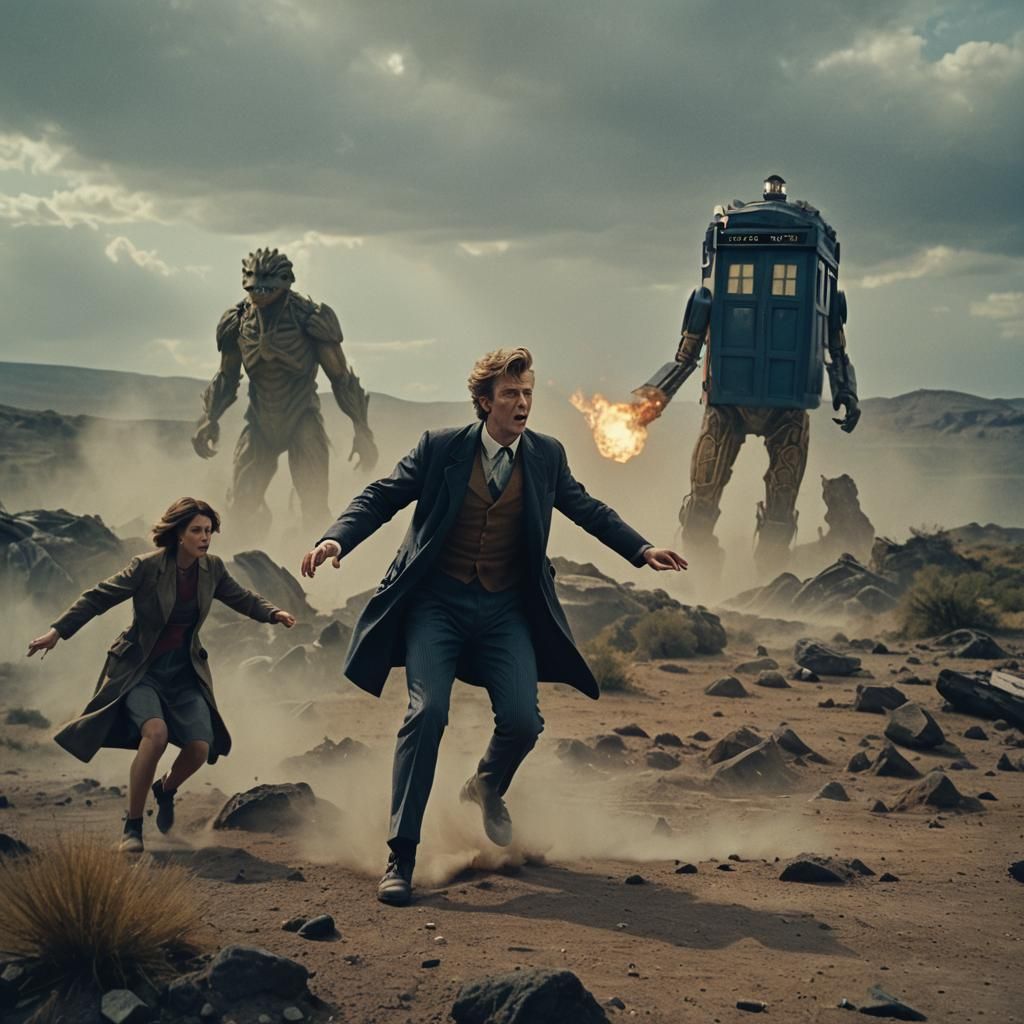 Dr. Who Saves The Day: Cinematic Film Still