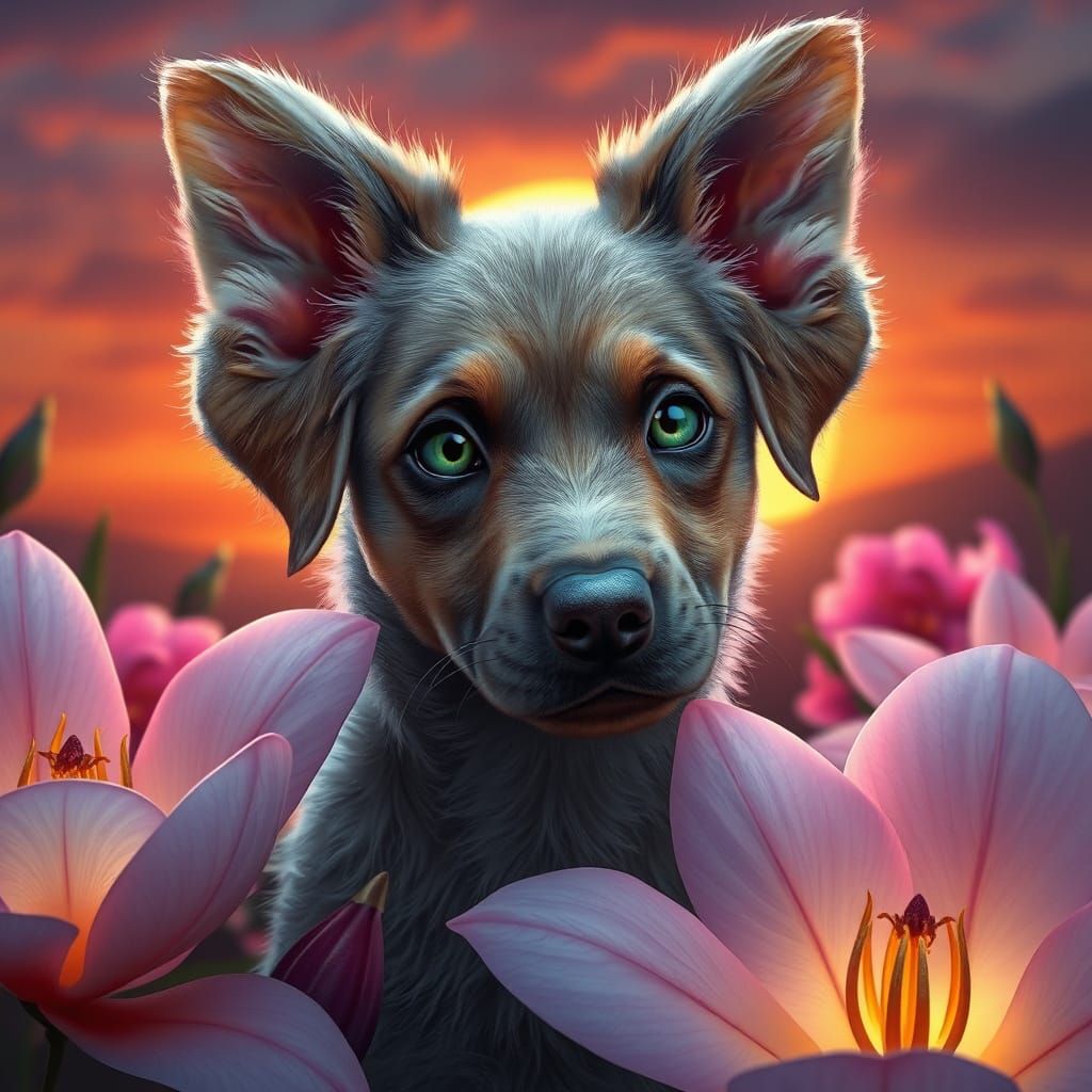 Labrador Moth Hybrid in Sunset Glow