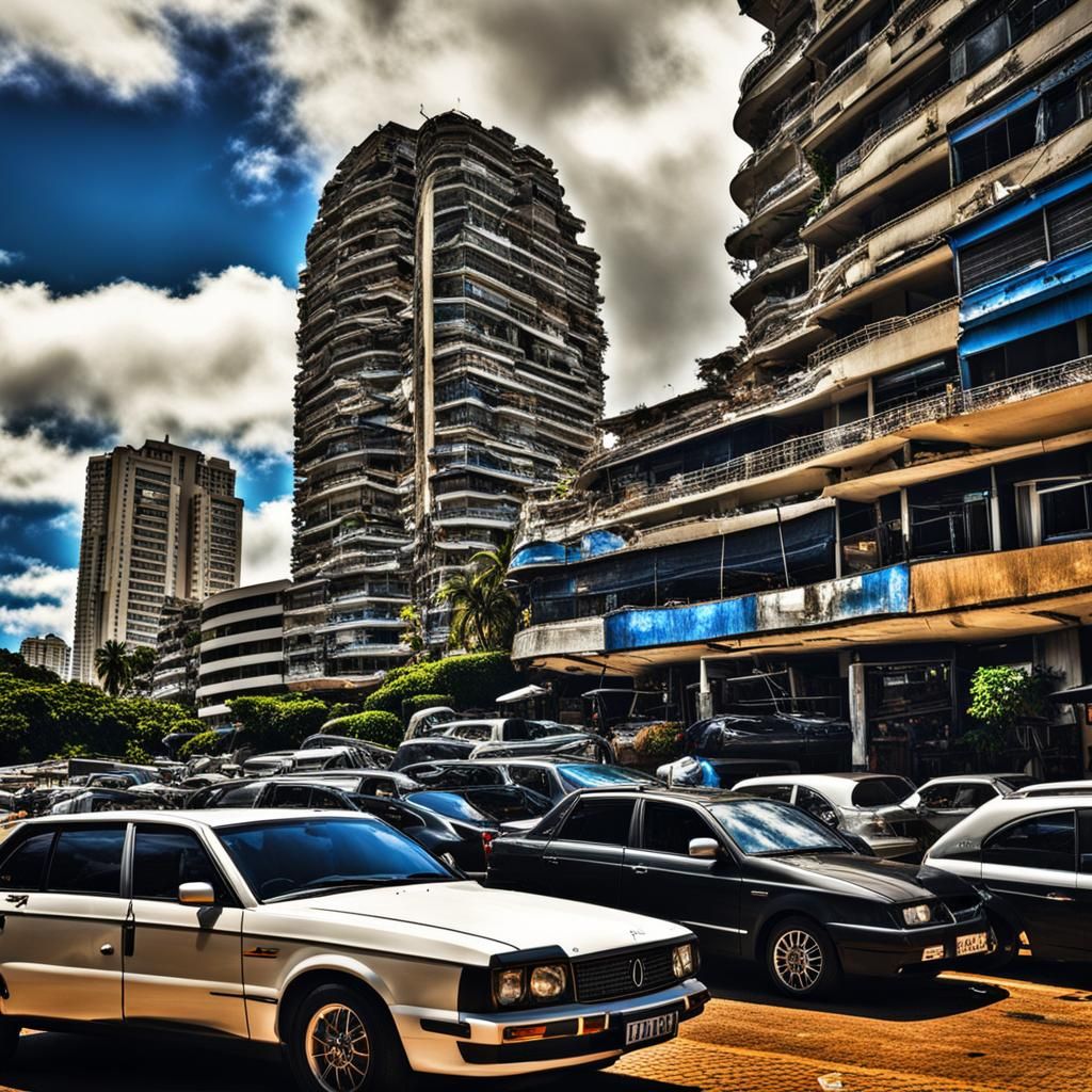 Belo Horizonte Beach on Zrik: Hyperrealistic Cityscape
