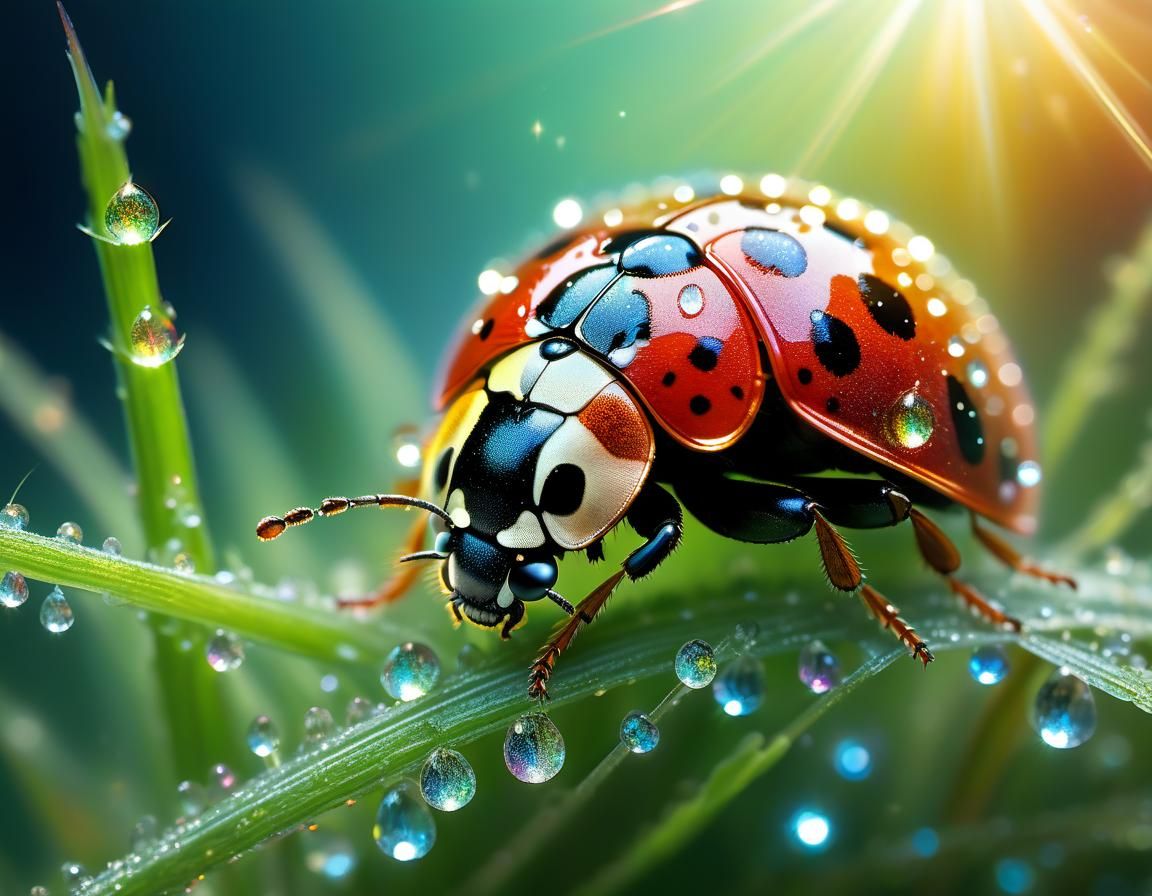 Ladybug in the Morning