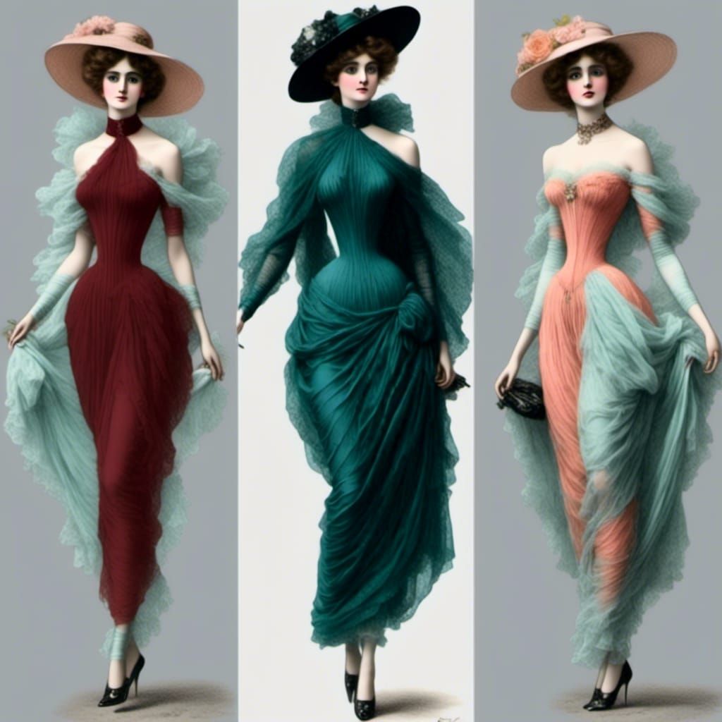 Gibson Girls Fashion Plates