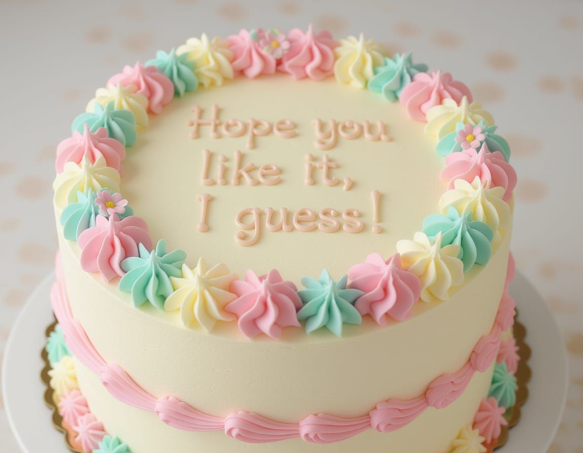 Elegant Layer Cake with Pastel Frosting and Floral Accents