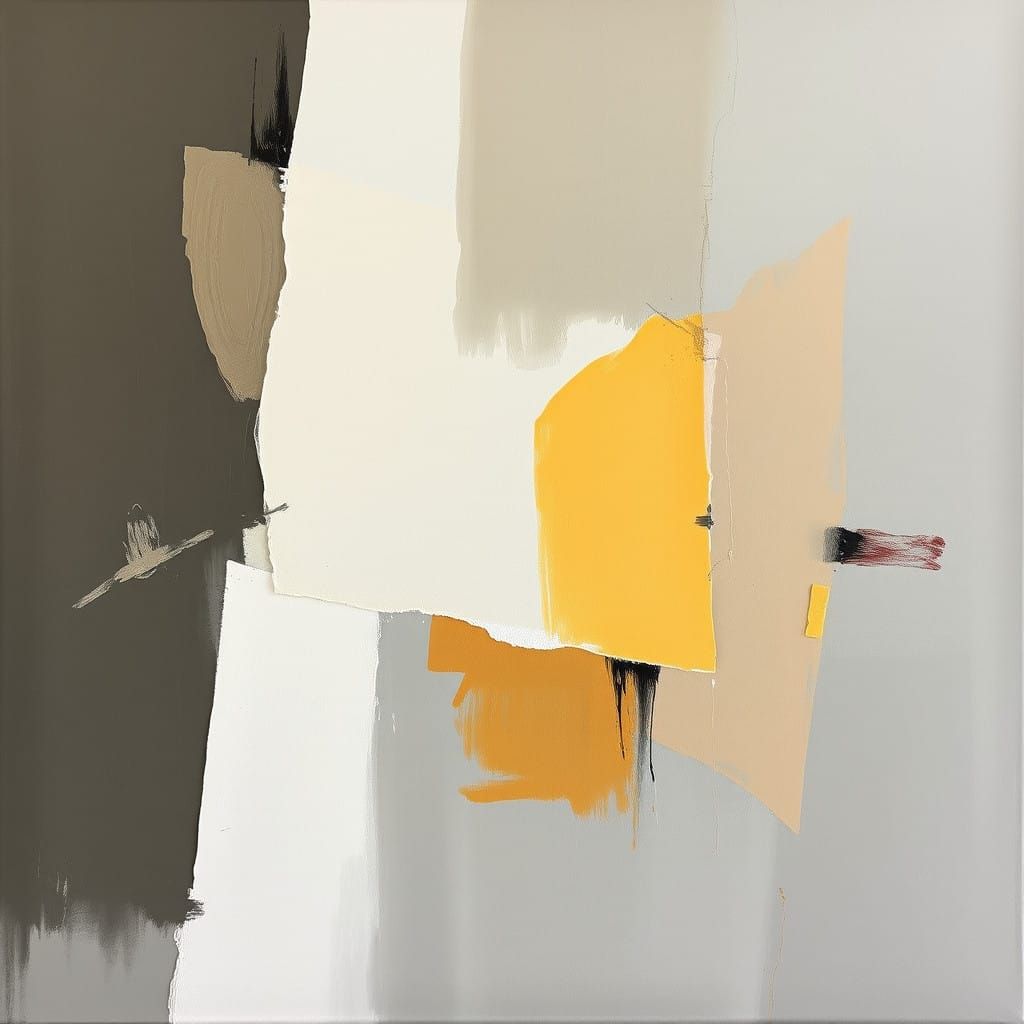 Vibrant Expressionist Abstraction in Creamy Gradients