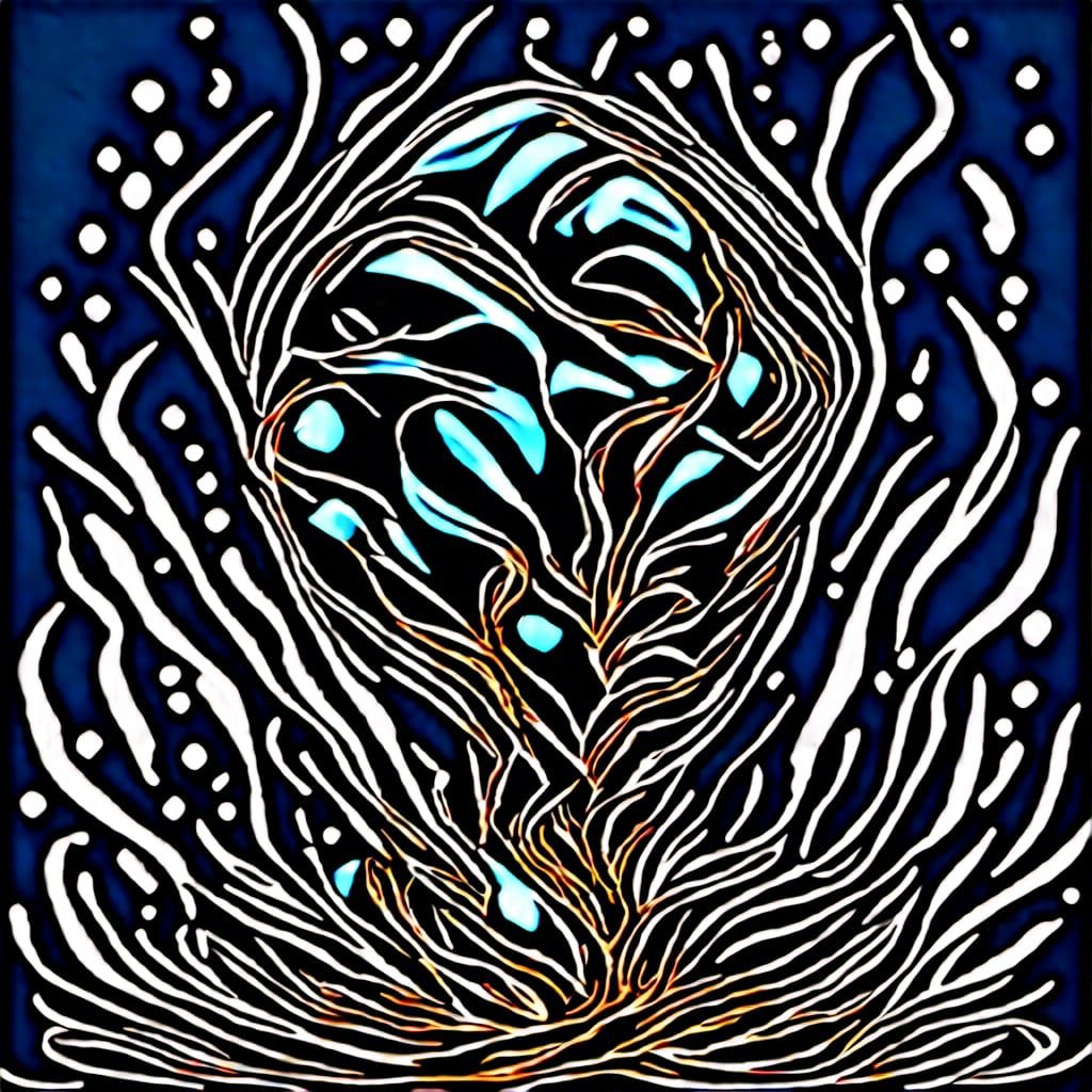 Breathtaking Acrylic Rose with Lens Flares