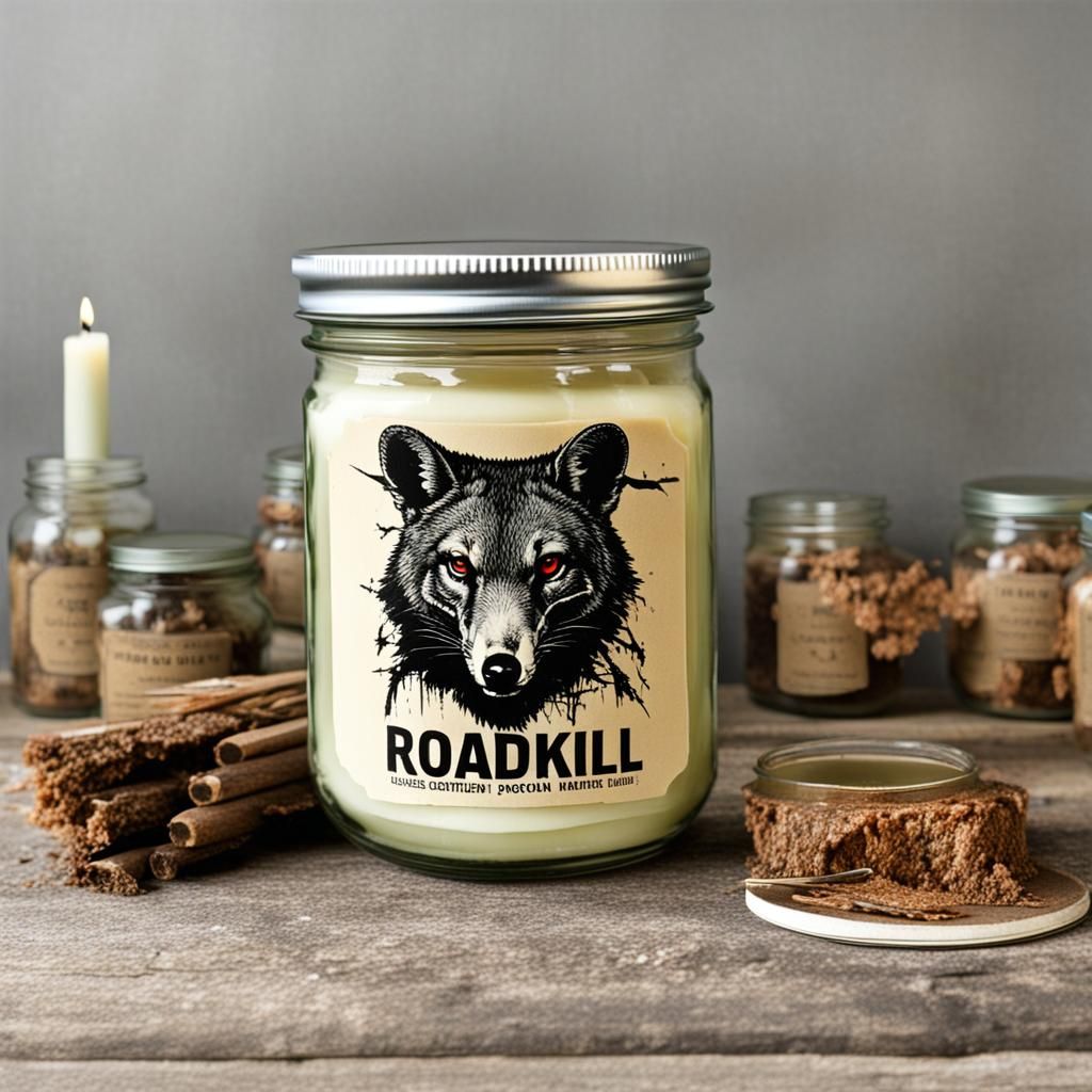 Roadkill Scented Candle in a Jar