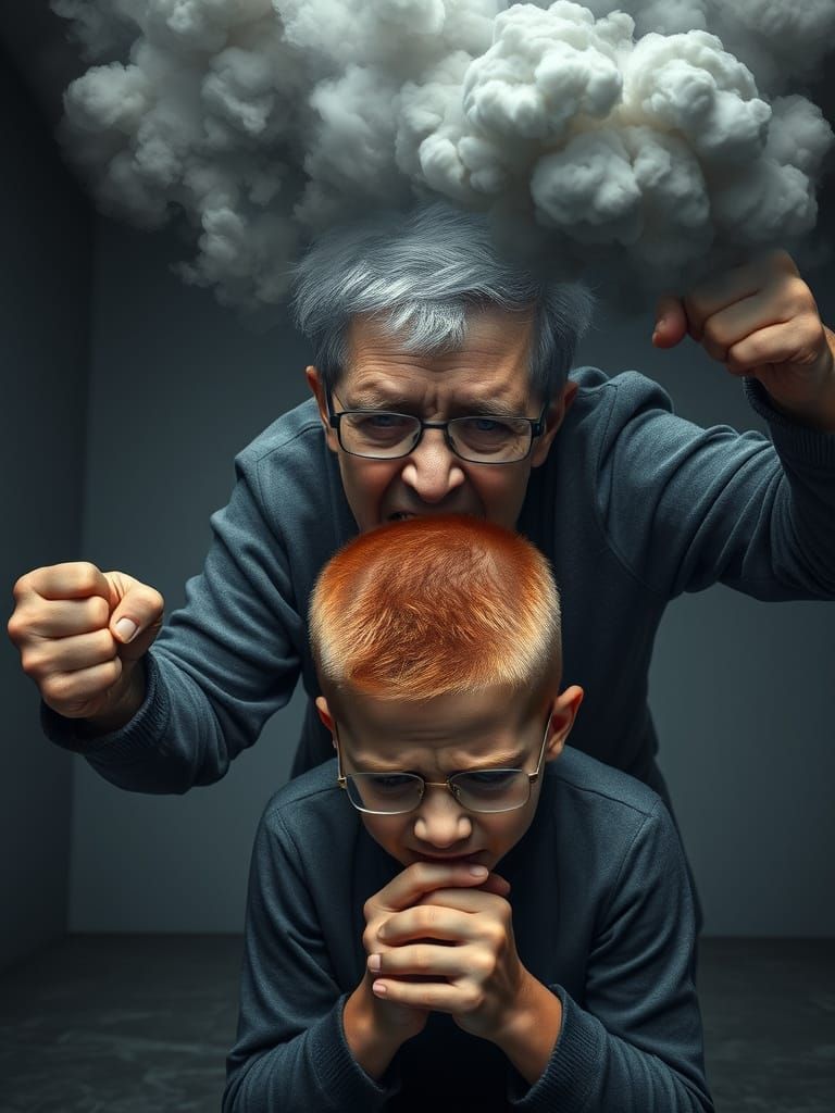 Furious Elderly Woman Confronts Defeated Teenager in a Bleak...