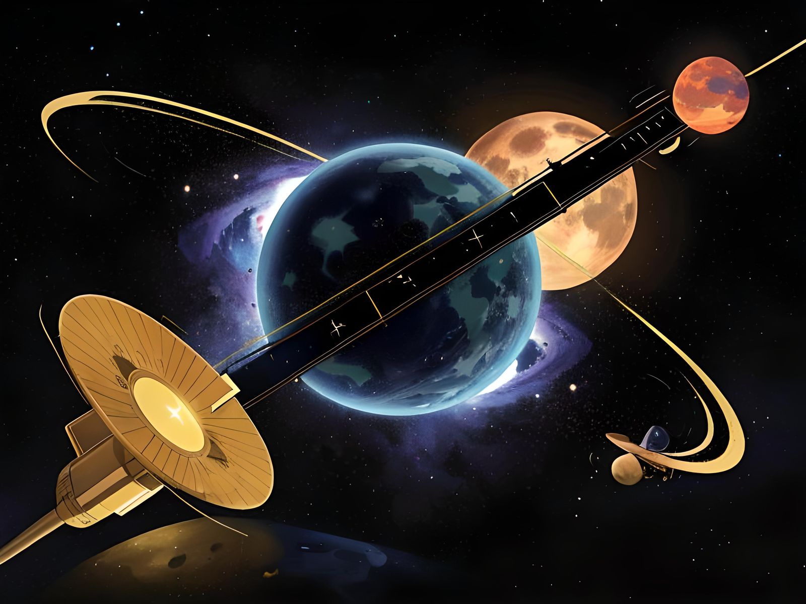 Space Probe Enters Distant Galaxy: Data Collection