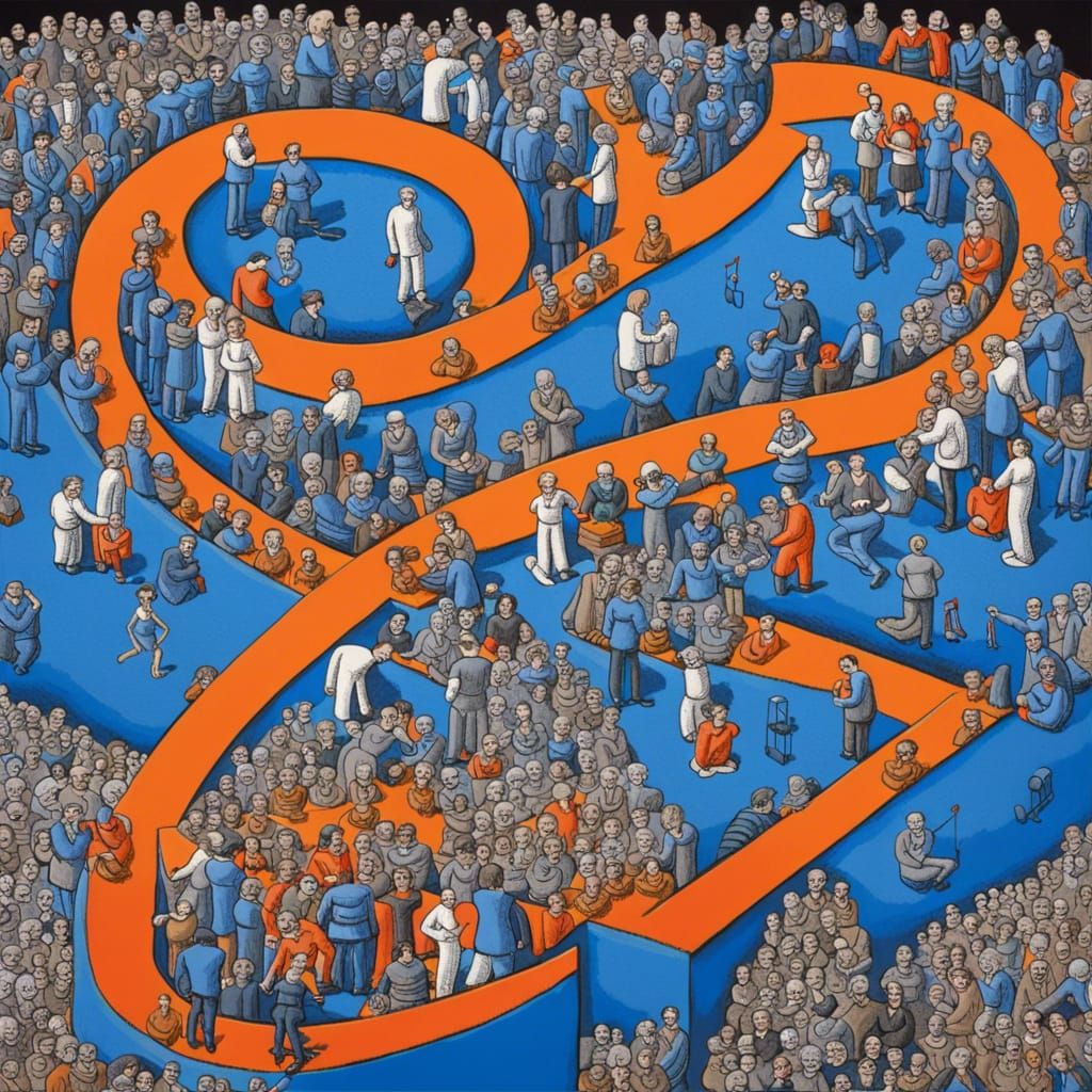 Marx and Smith Create Fair World, Escher Style