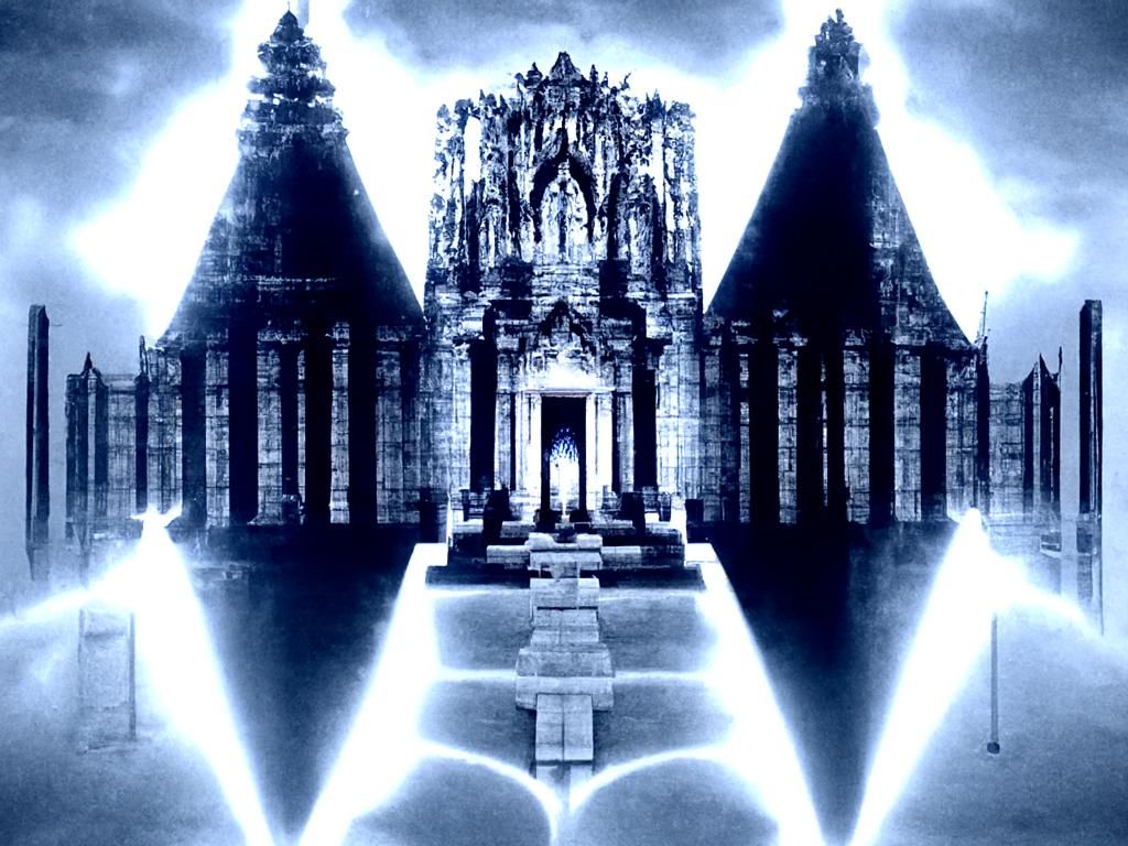 Gothic Temple of Light: A Divine Vision