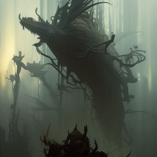 Dark Fantasy Horror Concept Art in 8K