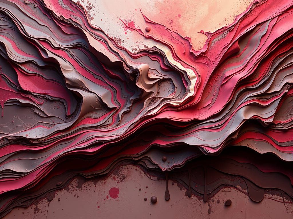 Lavish Digital Painting in Dazzling Chocolate Hues