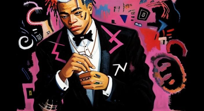 Abstract Portrait in Impasto Style