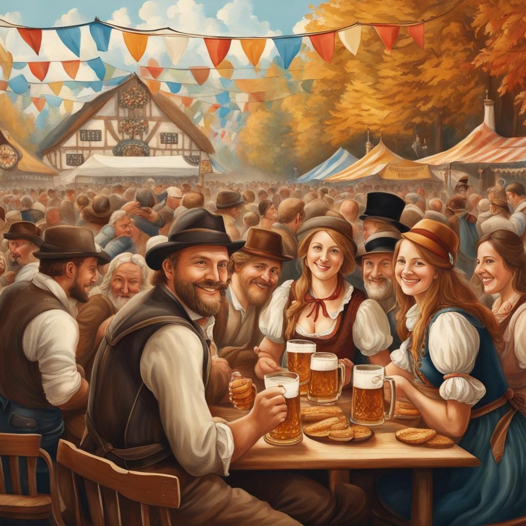 Oktoberfest Celebration in Leonardo da Vinci Style