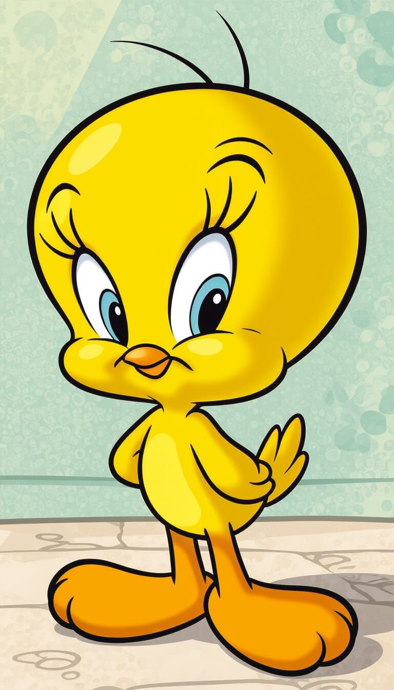 Grumpy Tweety Pie from Looney Tunes