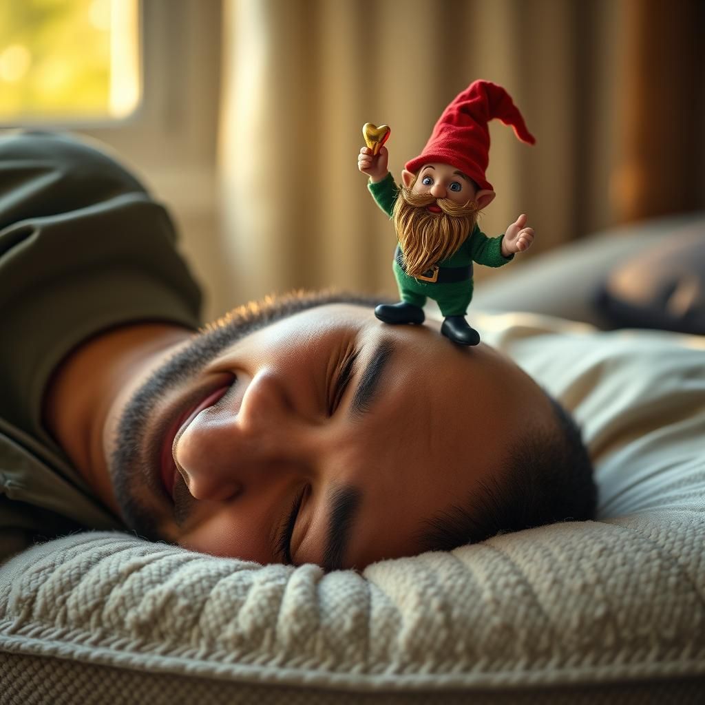 Leprechaun Steals Gold Tooth in Hyperrealistic Photo