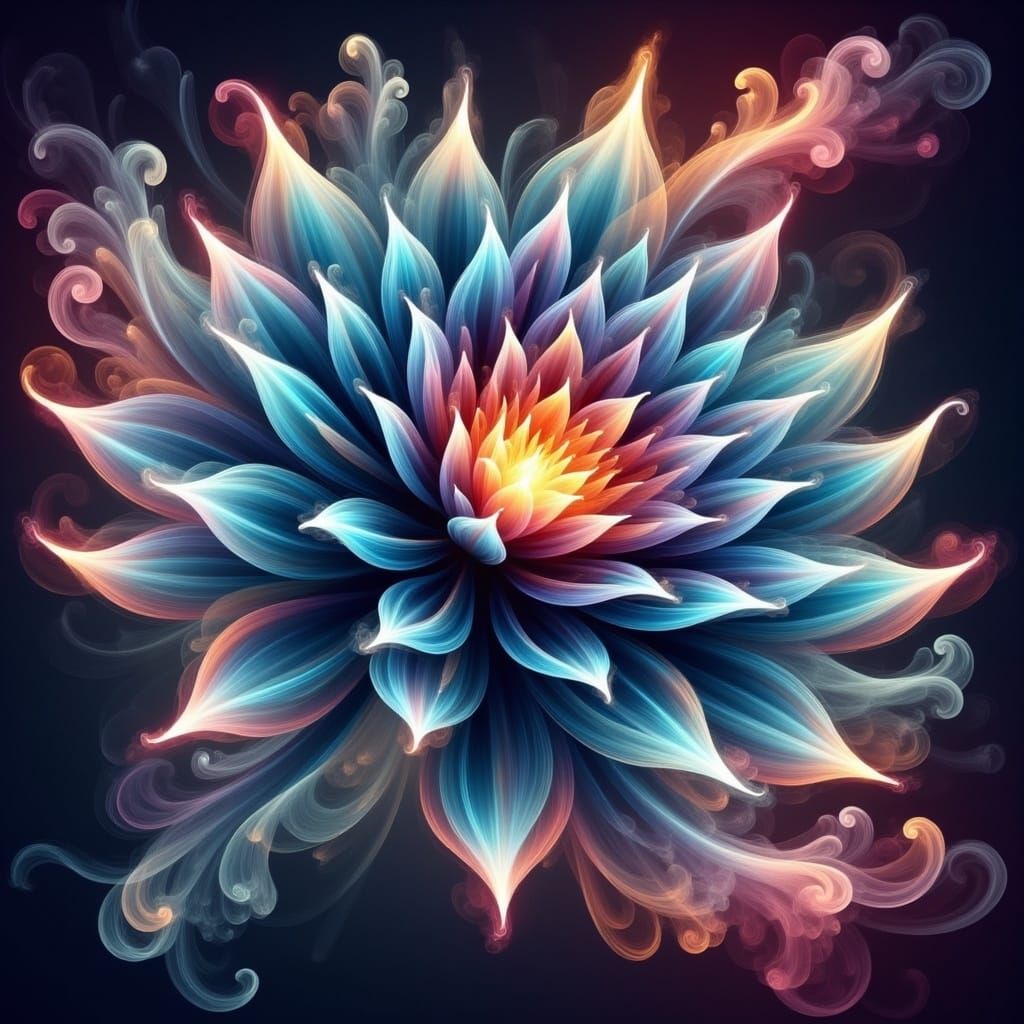 Cosmic Bloom in Ethereal Light